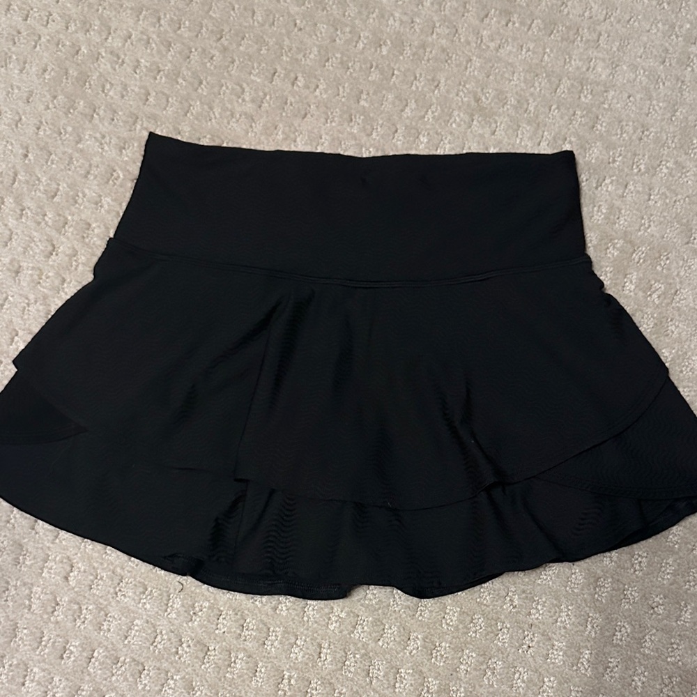 Athleta Girl Black Tiered Tennis Skirt Size 14(XL)
